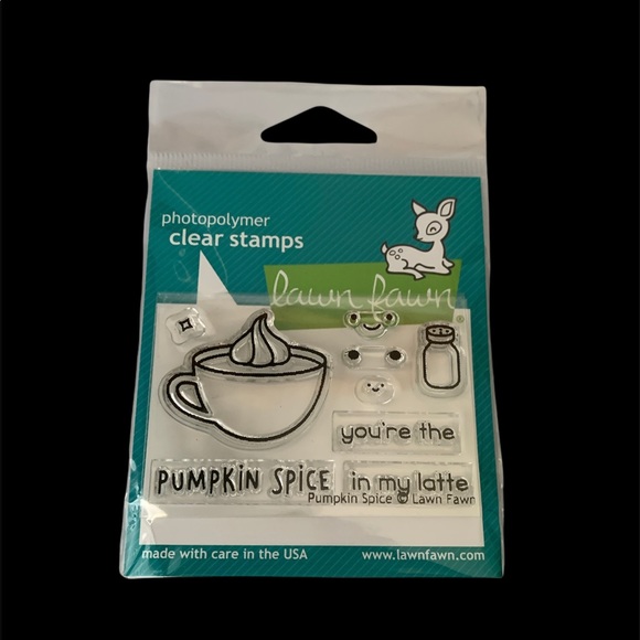 Lawn Fawn clear stamps Pumpkin spice Happy birthda - Picture 5 of 7